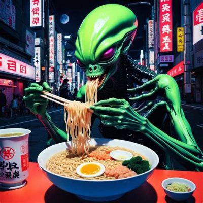 東横イン千葉駅東口、なぜか宇宙人がラーメンを食べている