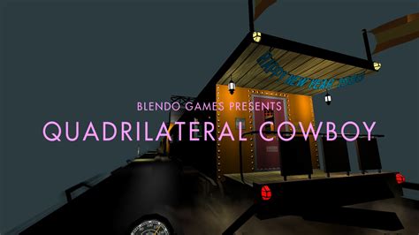 Quadrilateral Cowboy - Uma Aventura de Estilo Cyberpunk em Quatro Rodas!